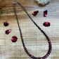 Purple Spiny shell and sterling saucer necklace 20”