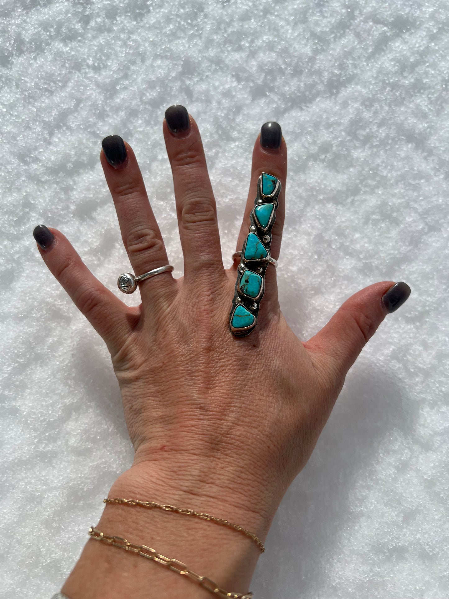 Five Stone Zuni ring adjustable