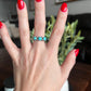 Size 6.5 3 stone rope ring